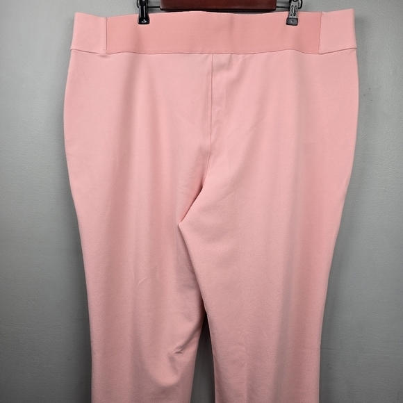 DG2 By Diane Gilman Pull-On Stretch Pants Pink Womens Plus Size‎ 2X - Picture 9 of 14